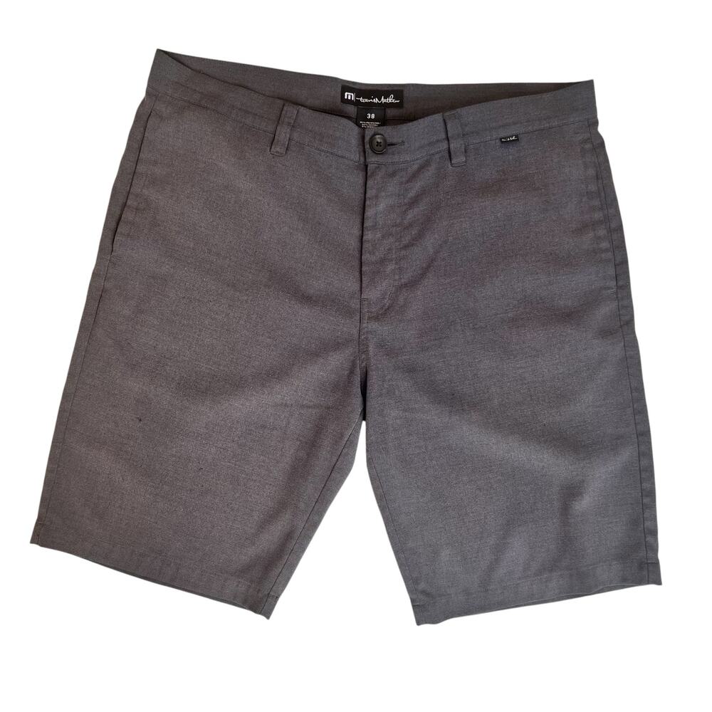 Travis Mathew Chino Golf Shorts Mens 38 Brown Athleisure Casual Stretch Normcore